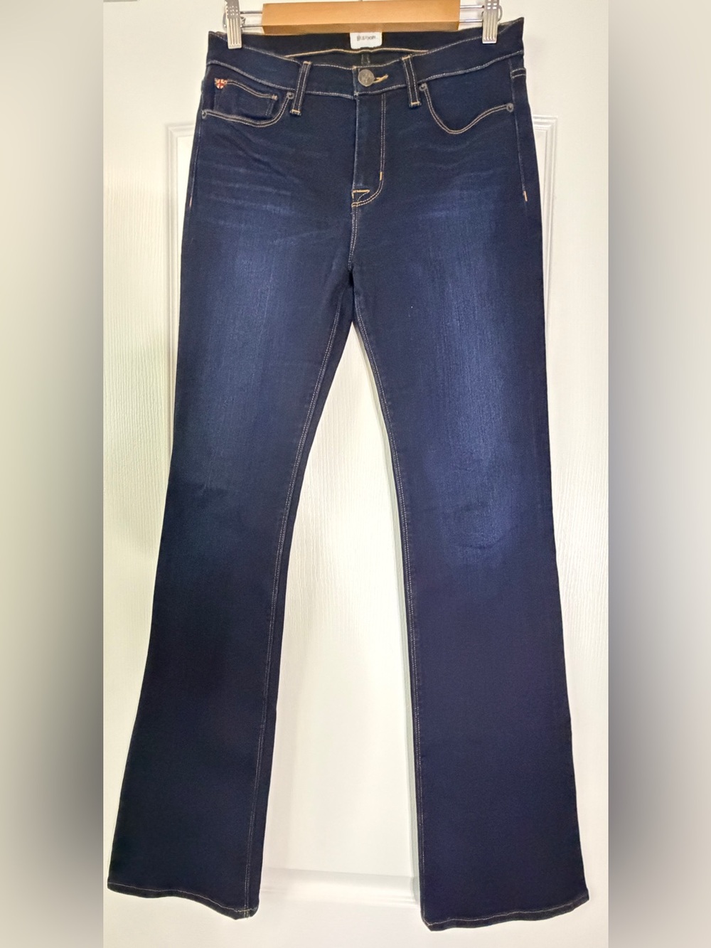 Hudson Love Midrise Bootcut Jeans Dark Wash Stretch Denim Size 29